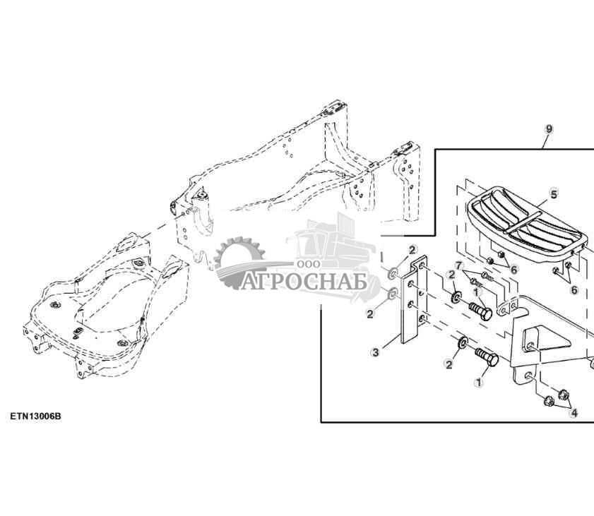 Эргономичная подножка 